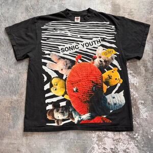 Vintage 90s Sonic Youth Ressurection T Shirt. Mexican Bootleg Peyote. Size XL